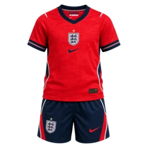 Inglaterra Mundial 2026 segunda equipación conjunto infantil